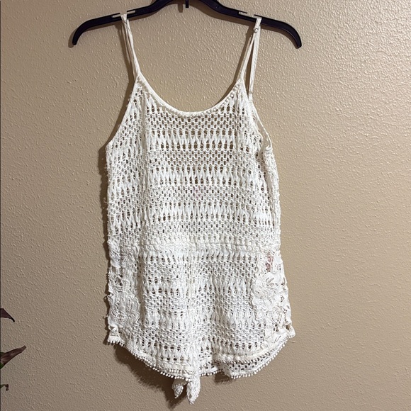 Victoria's Secret White Crochet swim suit cover up. - Picture 1 of 12